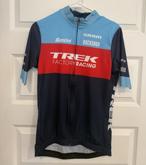 Santini Trek Factory Racing Jersey L Blue/Red/Black Short Sleeve FZ