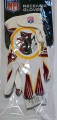 Washington Redskins Old Logo Wide Receiver Gloves Made by Franklin Various Sizes