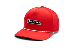 New FootJoy Signature Rope Red/Black Adjustable Snapback Hat