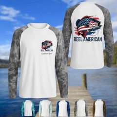Custom UV Fishing Shirt with Logo | Add Your Team Name or Design | M-2XL