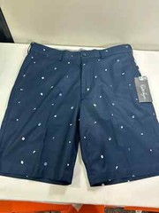 Walter Hagen Perfect 11 Art Deco Golf Shorts Men’s 32 Navy/Gray 10” Inseam New