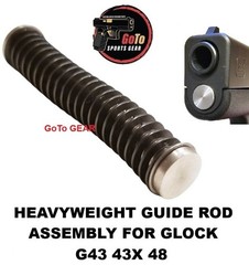 Stainless Steel Heavyweight Guide Rod Assembly For GLOCK 43 43X 48 ISMI Spring