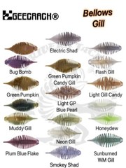Geecrack Bellows Gill JDM Soft Plastic Baits SAF Material – Choose Size / Color