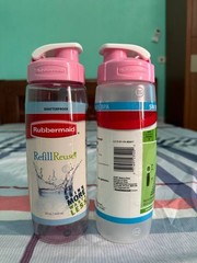 Rubbermaid Set 2 pcs Pink 20 oz Soft and Tough Chug Bottle, BPA FREE, Leakproof