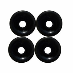 Pro Longboard Cruiser Skateboard Wheels 65mm Solid Black +Abec 7 Bearings