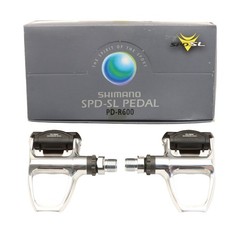 Shimano SPD-SL PD-R600 Clipless Road Bike Pedals Silver NEW NOS NIB