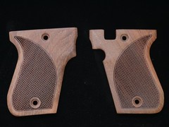 Phoenix Arms HP22A .22LR Pistol Parts: Custom walnut wood Grips *checkered*