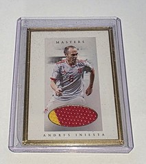 2020 Futera Unique Masters Presentation Box Soccer Andres Iniesta 05/15