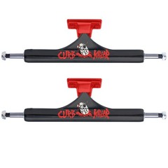 Slappy Skateboard Trucks Curb Killer II Hollow Inverted Black/Red 10.5″