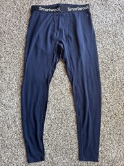 Smartwool Mens Classic Thermal Merino Base Layer Bottom Blue Large