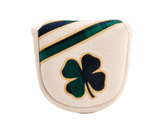 New Black Clover Live Lucky Tartan White/Green Leather Mallet Putter Headcover
