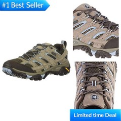 Women’s Hiking Shoes Waterproof Pigskin Leather Mesh Breathable Lace Up