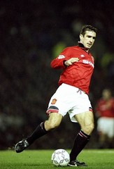 Eric Cantona Of Manchester United In Action During An Fa Carling P- Old Photo