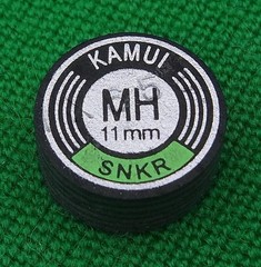 Kamui Black 11mm Snooker Medium-Hard Layered Pool Cue Stick Tip Pigskin Leather