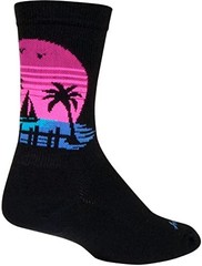 Socks – SockGuy – 6″ Crew Sunset L/XL Cycling/Running NEW