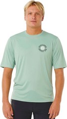 Rip Curl Men’s Pacific Rinse Surflite UPF Short Sleeve Rash Guard – Loose Fi