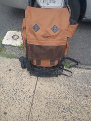 CAMP TRAILS External Frame blue Hiking Camping Backpack Large Size Made In USA