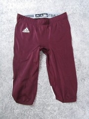 Adidas Pants Mens 2XL Football Sport Red Burgendy Activewear Casual Cropped