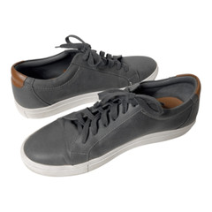 14th & Union Men’s Gray Faux Leather Fashion Sneakers Size 9.5
