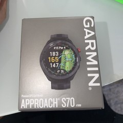 NEW Garmin Approach S70 – 47mm – Black Premium GPS Golf Watch (010-02746-02)