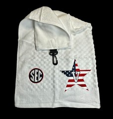 Vanderbilt University (V-Star) Golf Towel (6in X 23in) 40k Stitches!