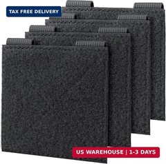 4 Pack Tactical Hook and Loop Patch Panels 4×4 Black