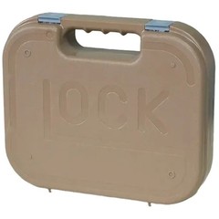 Tan Case For G lock Pistol Handgun Hard Pistol Case Lockable