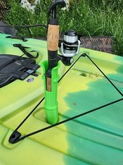Kayak Fishing Pole Rod Holder Scupper Hole Sit-On-Top Kayaks Lifetime Perception