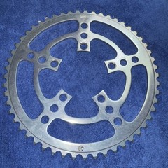 VNTG STRONGLIGHT ALY CHAINRING 86 BCD X 53T SIL FOR MODELS 80.99,100 NEW W/O PKG
