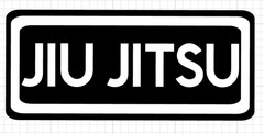 Martial Arts JIU JITSU Rectangle Waterproof Vinyl sticker.