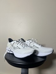 Mizuno Men’s Running Sneakers US 12 EU 46 White/Gray Mesh Lace Up