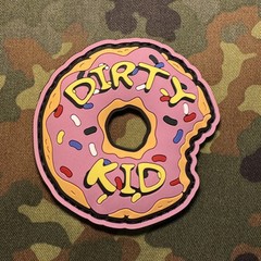 DIRTY KID SPRINKLES DONUT PVC Morale Patch Hook Back ATF IS GAY SIMPSONS