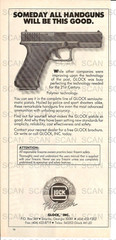 1992 Glock Semi Automatic Handgun Vintage Magazine Ad