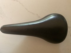 Cinelli Unicanitor Black Padded Leather Saddle 275mm X 140mm 1980s Nice