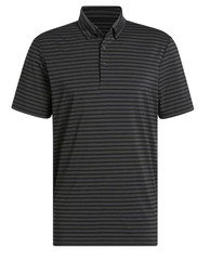 Adidas Ultimate365 Golf Polo Shirt Stripe Black Gray Stretch Men’s Large $80