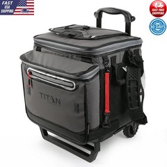 Deep Freeze 60 Can Cooler W/ Wheels All-Terrain Cart Ice 3 Days Easy Clean New