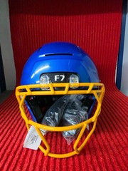 2026 Schutt F7 Air. Youth XL. Royal Metallic w/ Gold Facemask