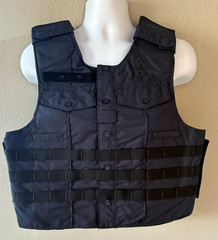 SAFARILAND Sacramento Uniform Shirt Carrier 2 Pocket Front Open XL Navy Molle