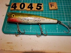 V4045 F UNBRANDED UNKNOWN WOODEN DARTER FISHING LURE