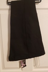 Perris Riding Apparel Riding Breeches Ladies Pull On Knee Patch Black Sz Lge NWT