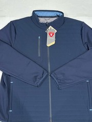 New Puma Scotia Quilted Golf Jacket Full Zip Navy Blue 621525 Men’s XXL rrp $260