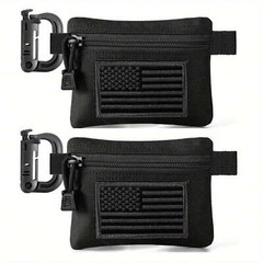 EDC Molle Pouches 2 Pack – Compact Multi-Use for Tools/Keys/Cards + Waist Pack