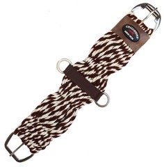 Horse Western Mohair Wool Girth Breathable Saddle Cinch Stainless Steel 97RT01