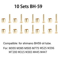 10 Set BH59 Bike Brake Hose Olives Barbs Insert Kit for Hydraulic Disc Brakes