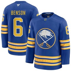 Zach #6 Benson MEN Stitched Jersey White/Black/Royal Alternate