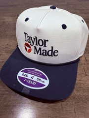 TaylorMade White Mens A-Frame Legacy Hat Adjustable – New 2026
