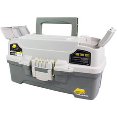 Fishing Tackle Box One Tray Gear Hooks, Bait Storage, Cantilever-tray Design