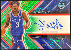Isaiah Evans Green Mini-Diamond # /99 Rookie Auto Duke – 2024-25 Bowman Best U
