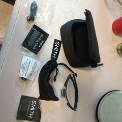 Used Smith Optics AEGIS SPECTACLE Eye Shield Safety Glasses Kit Black Wht Frames