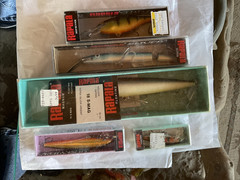 Variety 5 Vintage Rapala Fishing Lures New In Boxes Bass Casting Minnow Baits